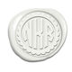 Scallop Frame Circle Monogram Peel & Stick Wax Seals Image 5 of 11